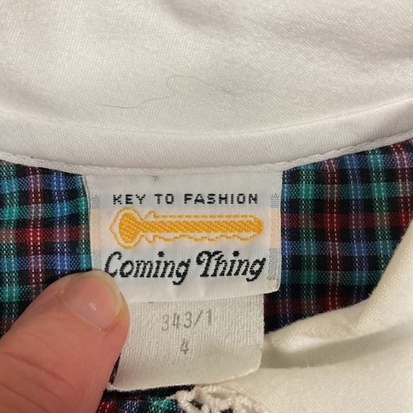 Vintage key to fashion coming thing blouse and skirt set girls size 4 - Picture 5 of 9